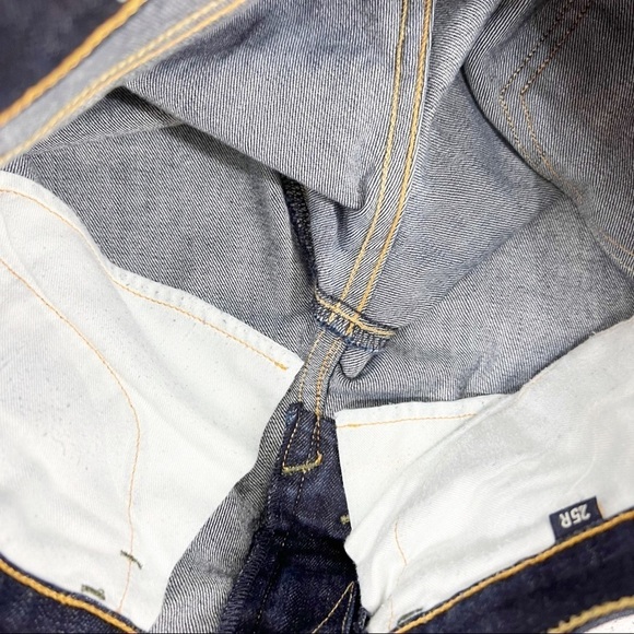 Imogene + Willie Lucy Dark Wash Mid Rise Jeans Stretchy Skinny Blue Size 25R - Picture 4 of 9